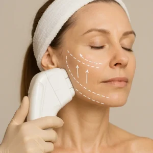 Woman having HI-FU to reduce wrinkles call LA LIPO Northwood Now!