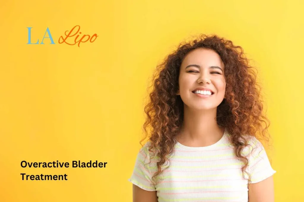woman smiling about overactive bladder treatment Northwood solutions